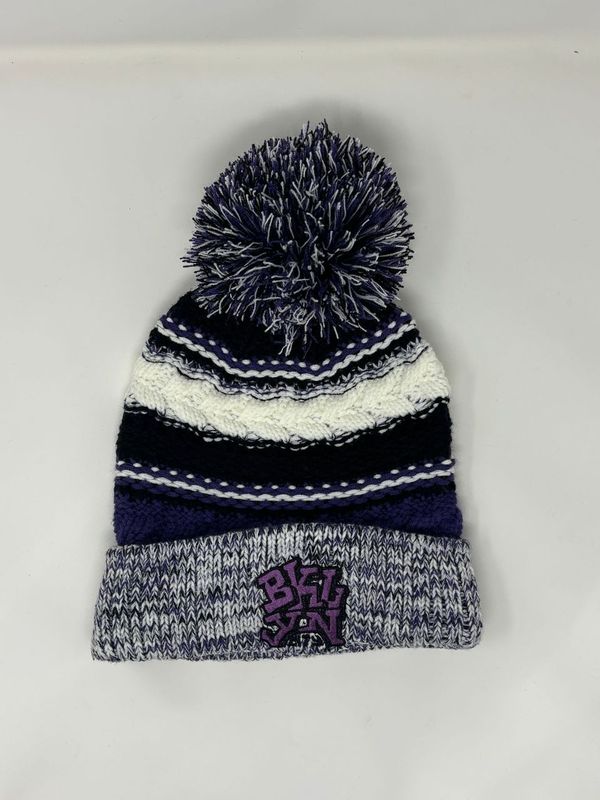 Purple Knitted BCFC Beanie