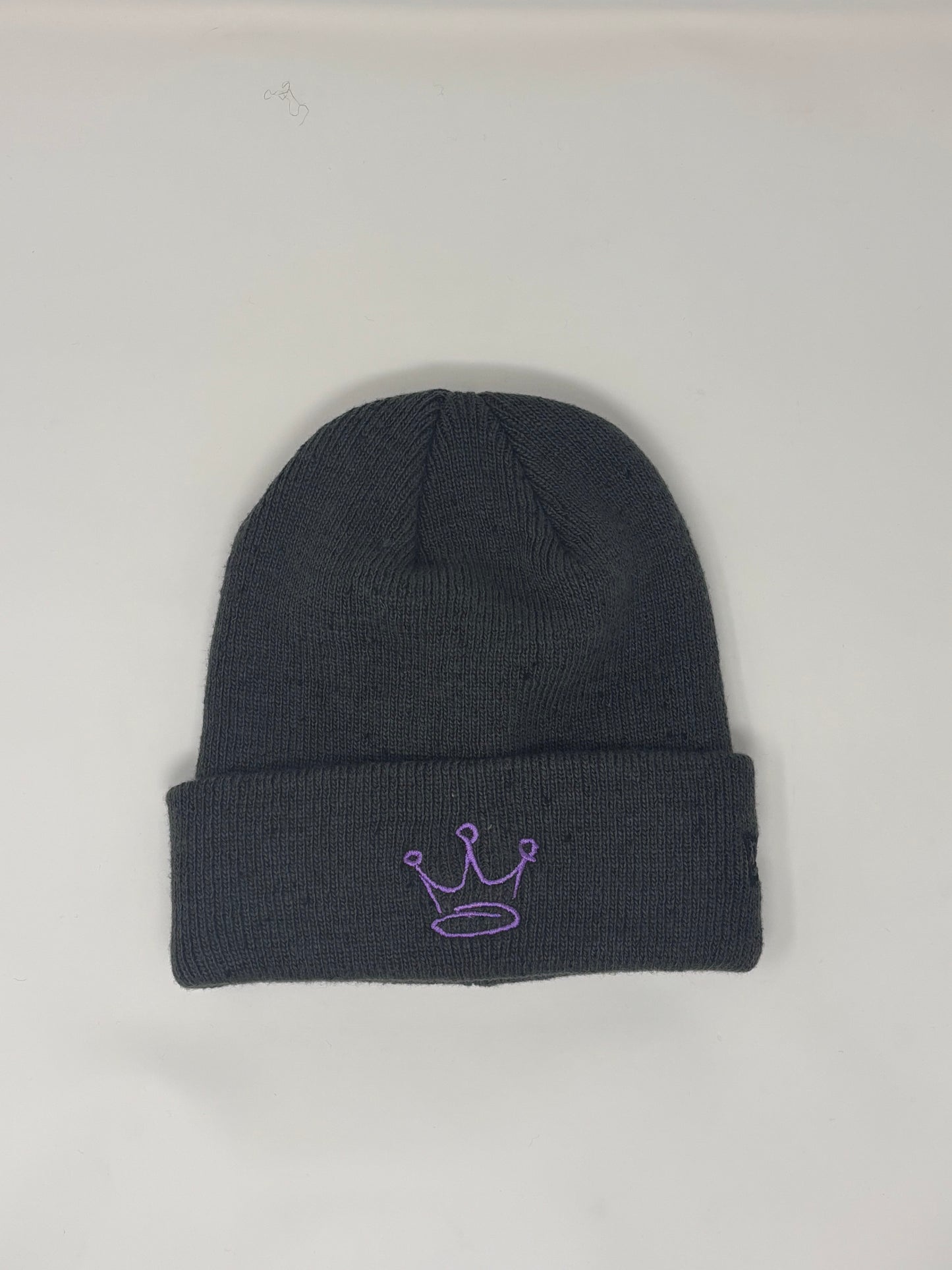 Grey Crown Beanie